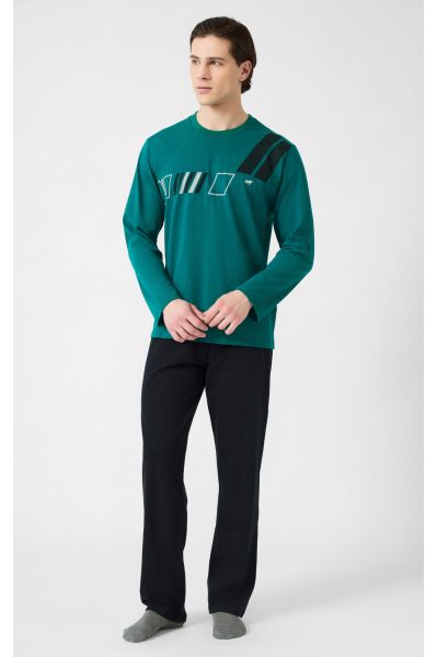 ΠΥΖΑΜΑ ΑΝΔΡΙΚΗ SPORTS STRIPES BULL