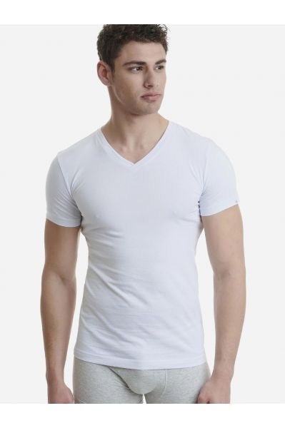 ΑΝΔΡΙΚΟ ΒΑΜΒΑΚΕΡΟ T SHIRT V NECK
