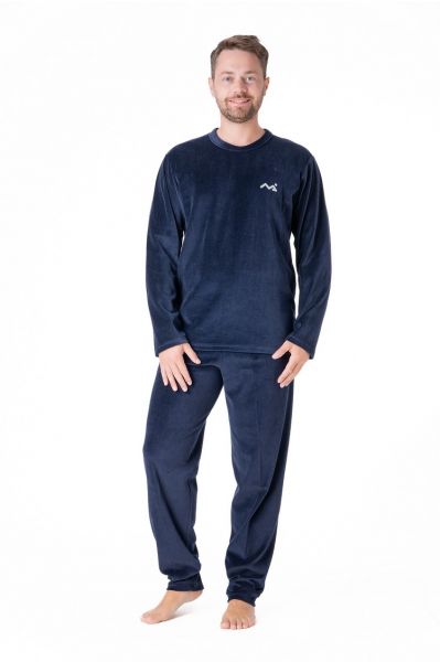 ΠΥΖΆΜΑ ΑΝΔΡΙΚΉ ΒΕΛΟΎΔΟ ΜΟΝΌΧΡΩΜΗ ΛΑΙΜΌΣ