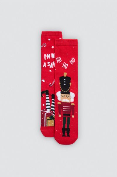 WOMEN'S SOCKS WITH CHRISTMAS PRINT
