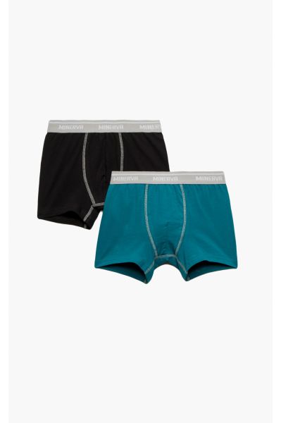 BOXER ΑΓΌΡΙ 2PCS ΛΆΣΤΙΧΟ ΓΚΡΊ ΛΕΥΚΌ