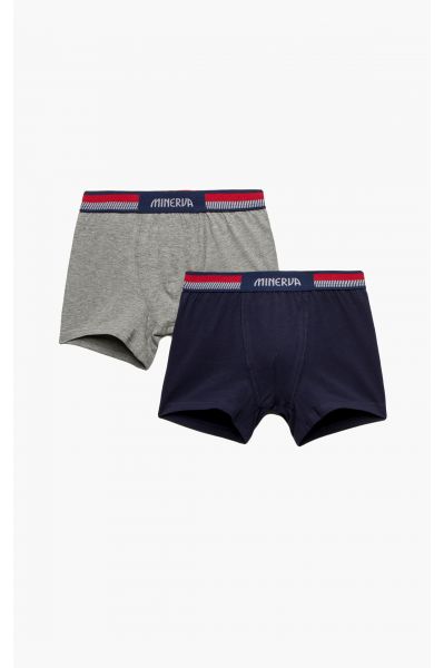 BOXER ΑΓΌΡΙ 2PCS ΛΆΣΤΙΧΟ NAVY RED
