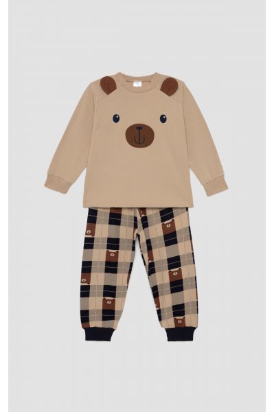 ΠΥΖΑΜΑ BABY ΑΓΌΡΙ SWEAT BEAR